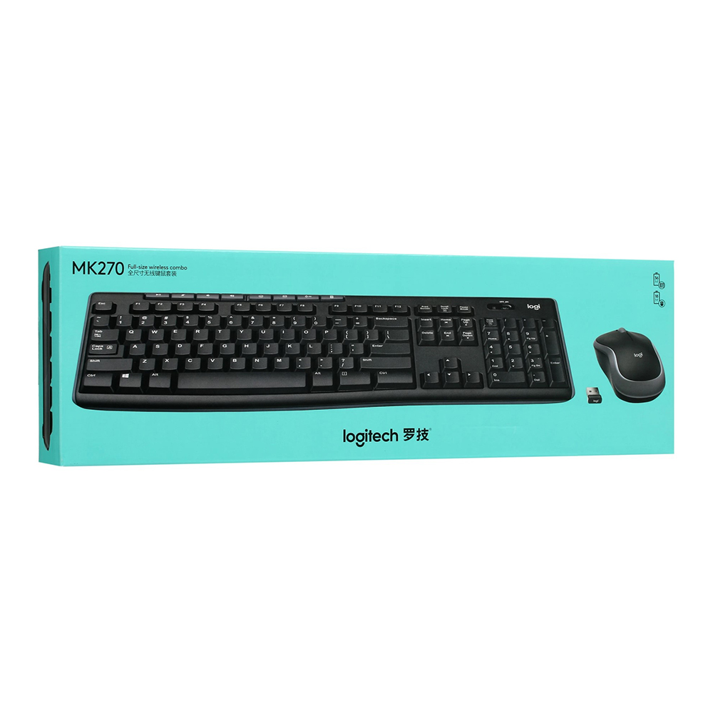 Клавиатура + мышь беспроводная Logitech MK270 / Мембранная photo 9