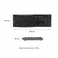 Клавиатура + мышь беспроводная Logitech MK270 thumbnav 8