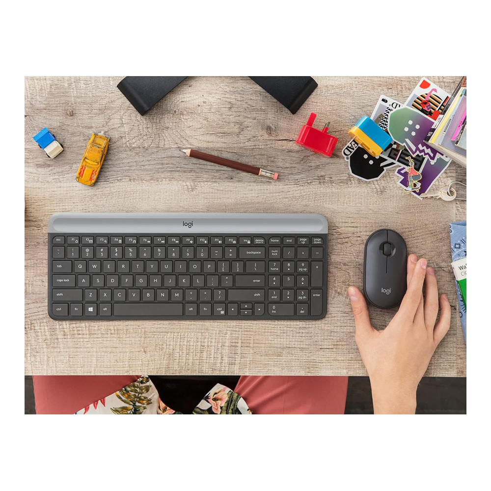 Клавиатура + мышь беспроводная Logitech MK470 Slim / Мембранная photo 9