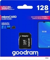 Card de memorie microSD Goodram M1AA / 90MBps/ 256GB+ SD adapter