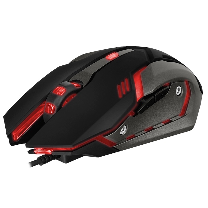 SVEN RX-G740 Gaming, Optical Mouse, 800/1200/1800/2400 dpi, 5+1 buttons (scroll wheel),  DPI switching modes, Two navigation buttons (Forward and Back), USB photo 2