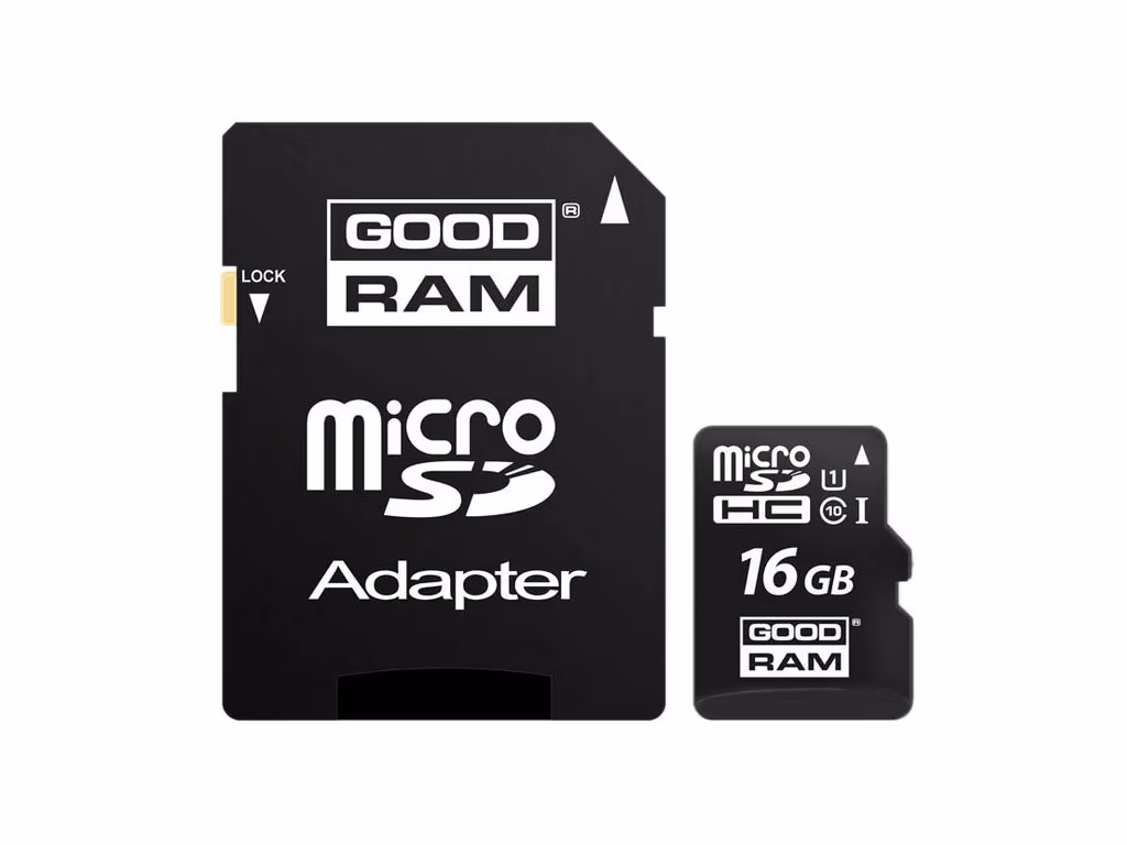 Карта памяти microSD Goodram M1AA / 90MBps/ 16GB+ SD adapter