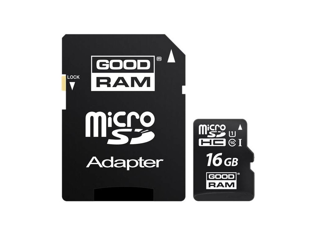 Карта памяти microSD Goodram M1AA / 90MBps/ 16GB+ SD adapter photo 1
