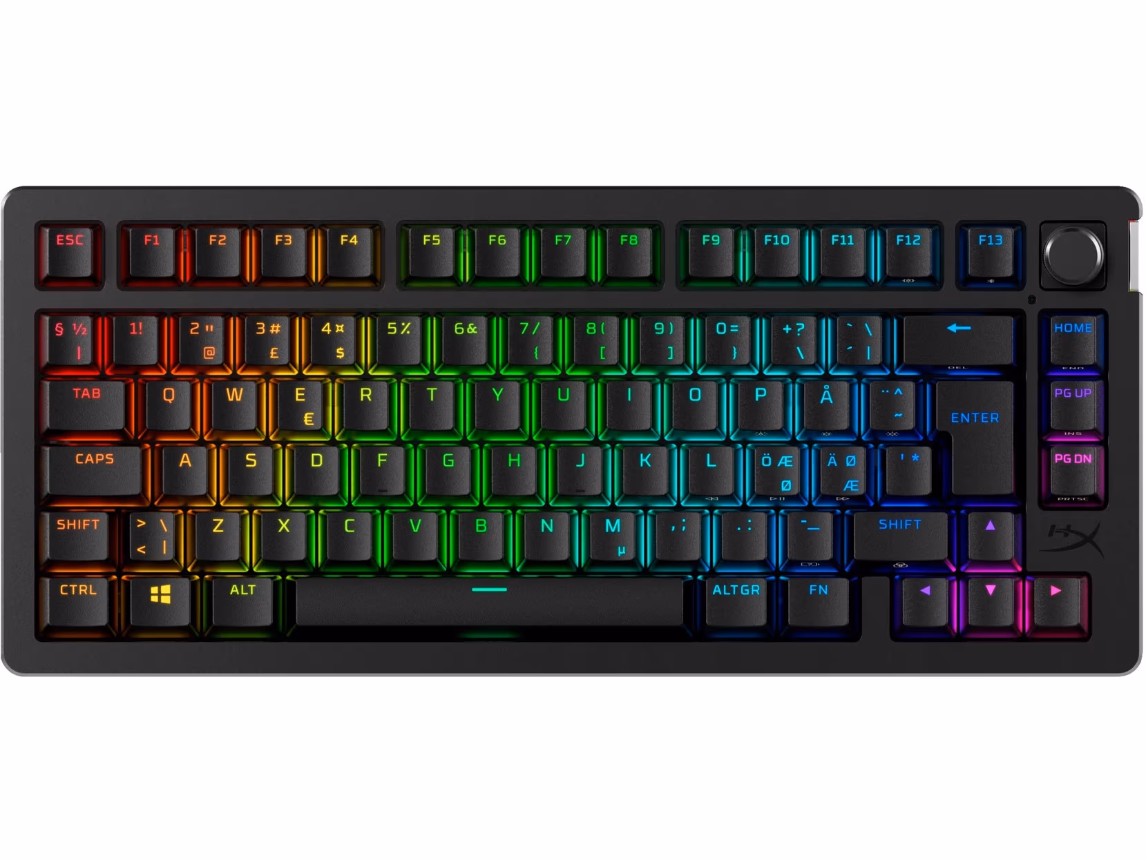 Tastatura Wireless HYPERX Alloy Rise 75 RGB, HyperX Linear switches, [91Y91AA#ACB] 