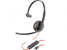 Casti Poly Blackwire 3210 / USB-C / Black thumbnav 1