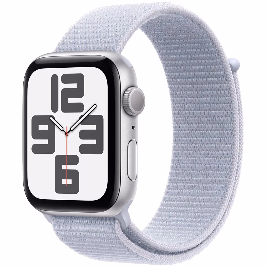 Smart watch Apple Watch SE 2024 GPS 44mm Silver Aluminium Case with Blue Cloud Sport Loop (MXET3QI/A) 