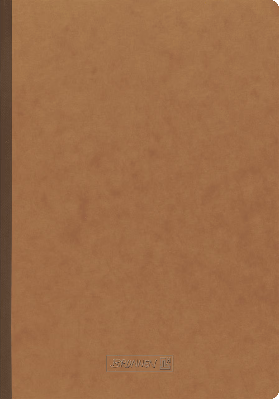 Carnet A4 maro FACT! Plus linie 96 de foi Brunnen 