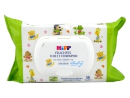 HIPP Babysanft Hirtie igienica umeda p/u copii № 50 /9577/ 50 buc