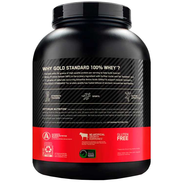 Сывороточный протеин Optimum Nutrition Gold Standard 100% WHEY Strawberry Banana 5lb/2.26 кг photo 3
