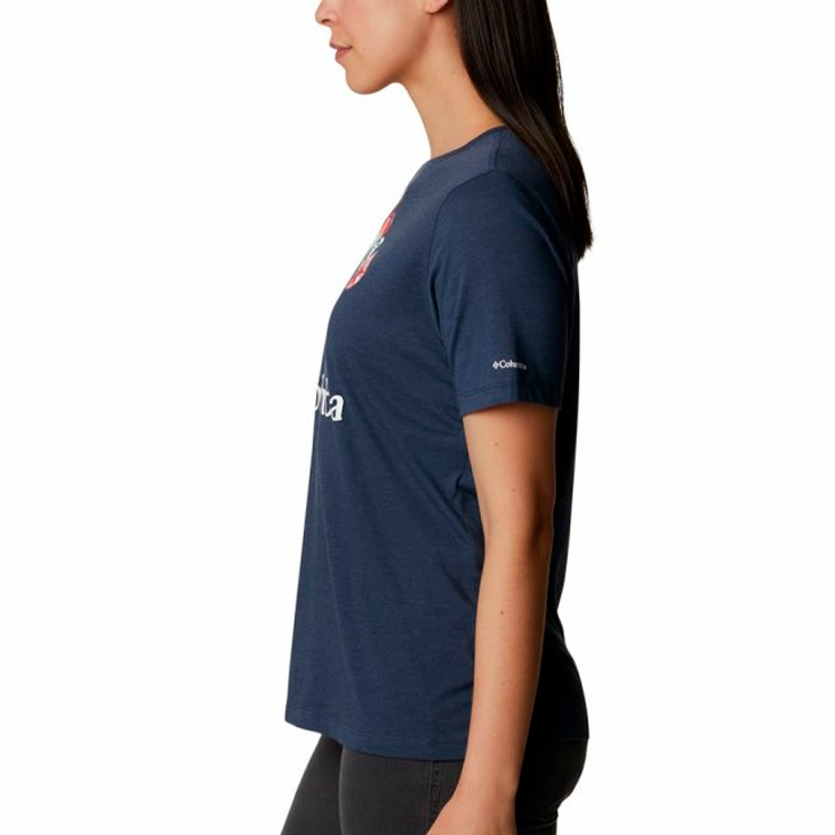 Polo Columbia Bluebird Day Relaxed Crew Neck XS Albastru Femei photo 4