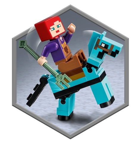 Constructor Lego Minecraft The Horse Stable 21171 de la 7+ ani photo 7