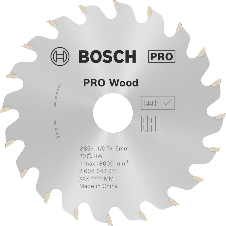 Disc taiere Bosch ST WO H 85X15-20, 2608643071 photo 1 Disc taiere Bosch ST WO H 85X15-20, 2608643071 photo 1