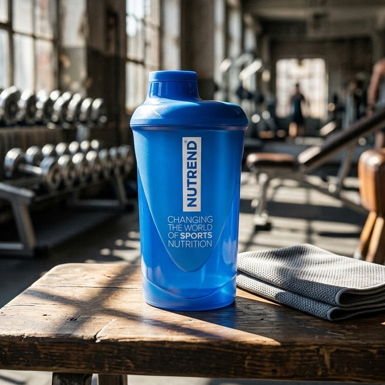 Шейкер Nutrend CHANGING THE WORLD OF SPORTS NUTRITION BLUE photo 3