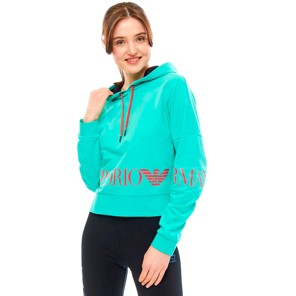 EA7 EMPORIO ARMANI JERSEY SWEATSHIRT L Verde Femei photo 3