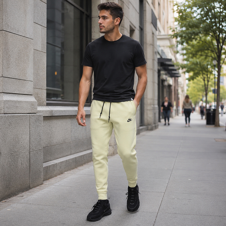 Брюки Nike M NK TCH FLC JGGR L Бежевый Мужской photo 6