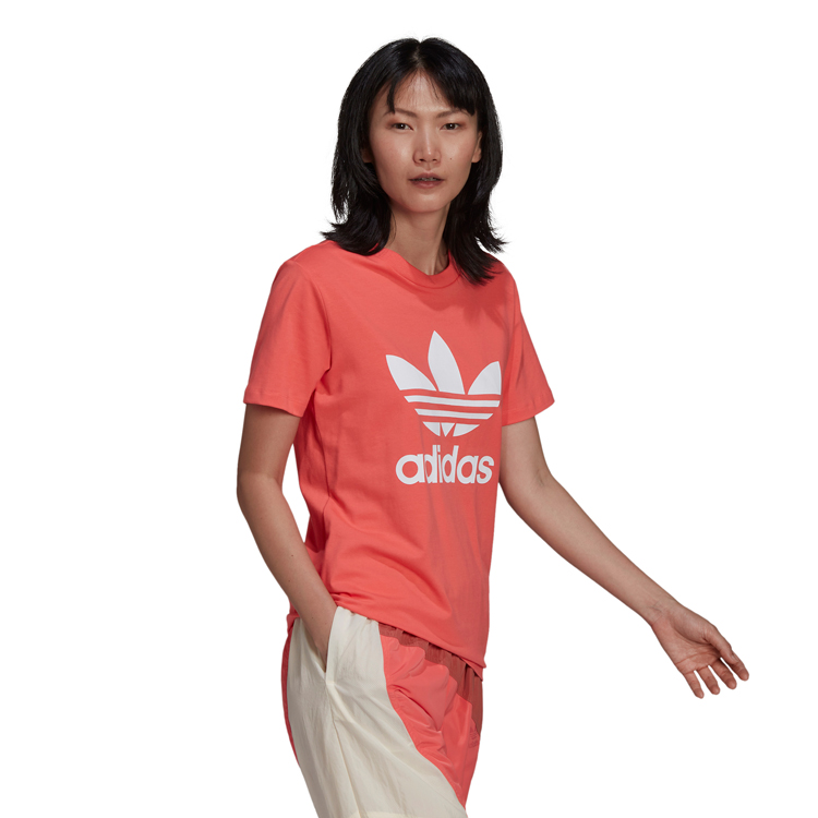 Tricou Adidas TREFOIL TEE    30 Roz Femei photo 4