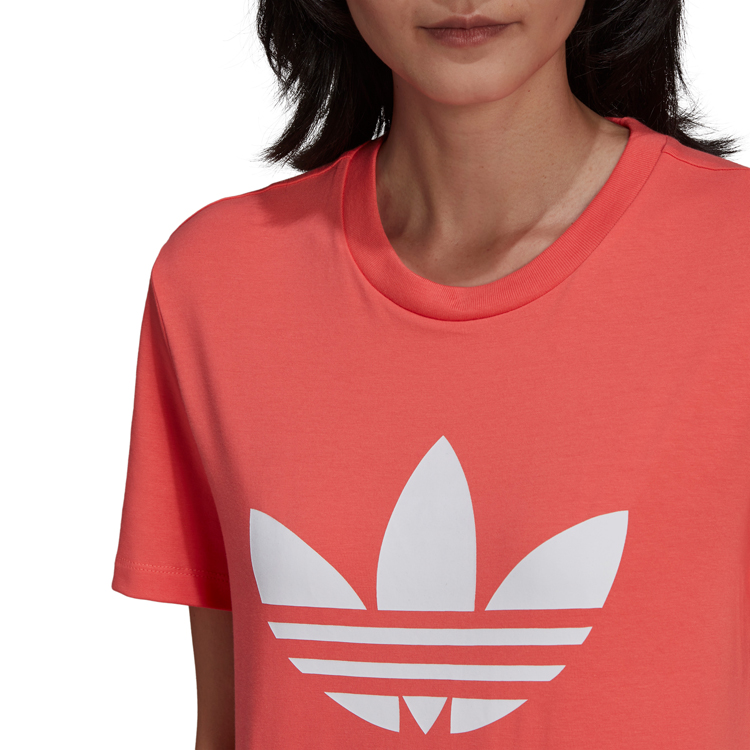 Tricou Adidas TREFOIL TEE    30 Roz Femei photo 5