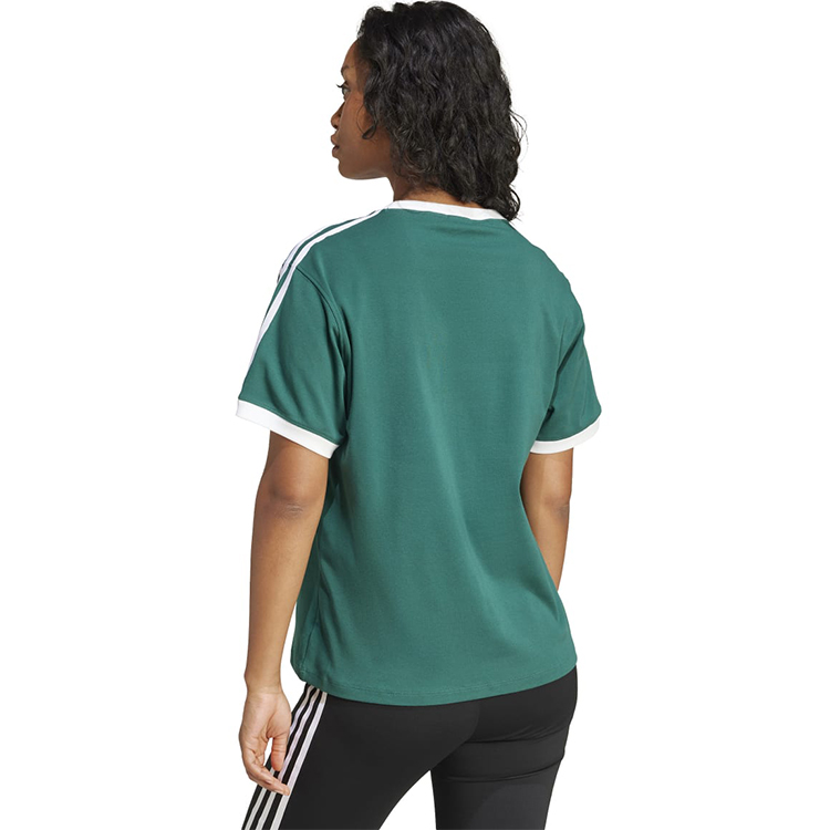 Tricou Adidas 3 STRIPE TEE XS Verde Femei photo 2