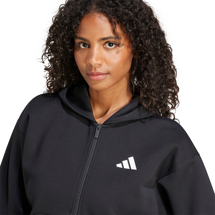 Hanorac Adidas W FI 3S FZ HD XXL Negru Femei photo 5