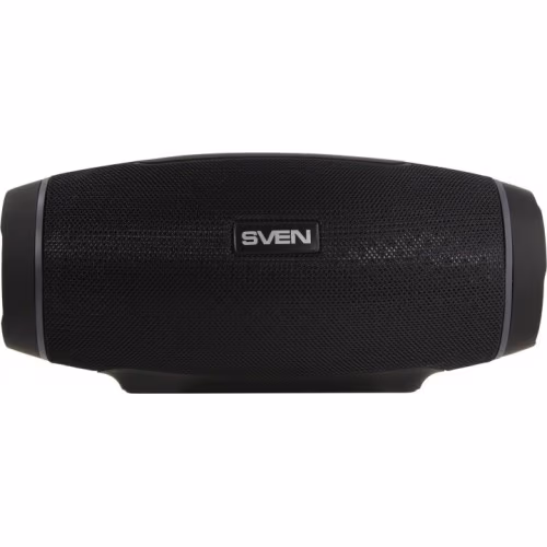 SVEN PS-230 Black, Bluetooth Waterproof Portable Speaker, 12W RMS, Water protection (IPx5), Support for iPad & smartphone, FM tuner, USB & microSD, TWS, built-in lithium battery -1500 mAh, ability to control the tracks, AUX stereo input