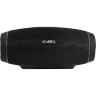 SVEN PS-230 Black, Bluetooth Waterproof Portable Speaker, 12W RMS, Water protection (IPx5), Support for iPad & smartphone, FM tuner, USB & microSD, TWS, built-in lithium battery -1500 mAh, ability to control the tracks, AUX stereo input thumbnav 1