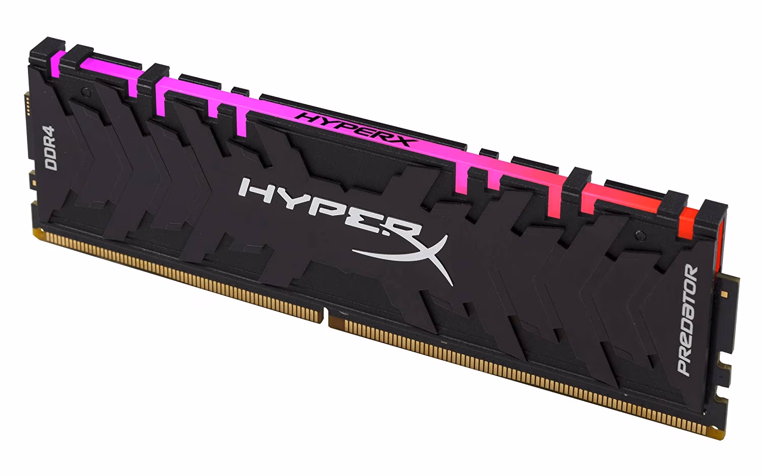 8GB DDR4-3200 Kingston HyperX® Predator DDR4 RGB, PC25600, CL16, 1.35V, Asymmetric BLACK low-profile heat spreader, Dynamic RGB effects featuring HyperX Infrared Sync technology, Intel XMP Ready (Extreme Memory Profiles)