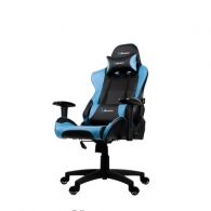 Gaming/Office Chair AROZZI Verona V2, Black/Blue, PU Leather, max weight up to 100-105kg / height 160-180cm, Recline 165°, 1D Armrests, Head and Lumber cushions, Metal Frame, Nylon wheelbase, Gas Lift 4class, Small nylon casters, W-25.5kg thumbnav 1
