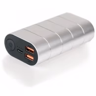 20000mAh Power bank - Verbatim Quick charge 3.0 & USB-C, Output Quick Charge 3.0: 5V/2A 9V/2A 12V/1.5A, Output Type-C: 5V/3A 9V/2A, Metal design, Grey