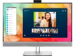 27.0" HP IPS LED EliteDisplay E273m FHD Conferencing Monitor Silver (5ms, 1000:1, 250cd,1920x1080, 178°/178°, VGA, DisplayPort, HDMI, USB Hub: 3 x USB3.0, USB-C, HD Webcam, Speakers Audio by Bang & Olufsen, Mic, Pivot, Height-adjustable, VESA) thumbnav 1