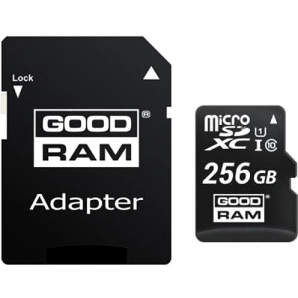 Карта памяти microSD Goodram M1AA / 90MBps/ 256GB+ SD adapter