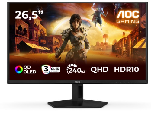 26.5” Monitor Gaming AOC Q27G4SDR/ QHD/ QD OLED/ 240Hz photo 1
