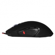 SVEN RX-G955 Gaming, Optical Mouse, 600-4000 dpi, 7+1 buttons (scroll wheel),  DPI switching modes, Two navigation buttons (Forward and Back), RGB backlight, Soft Touch coating, USB, Black thumbnav 5