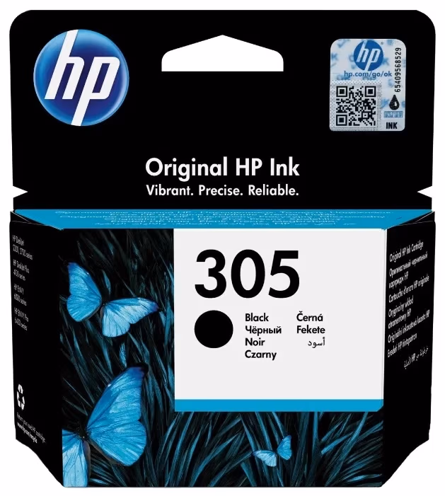 HP 305 (3YM61AE) Black Original Ink for HP DeskJet 2710, HP DeskJet 2720 ,HP DeskJet 2721, HP DeskJet 2722, HP DeskJet 2723, HP DeskJet 2724, HP DeskJet Plus 4110,HP DeskJet Plus 4120, 120 pages