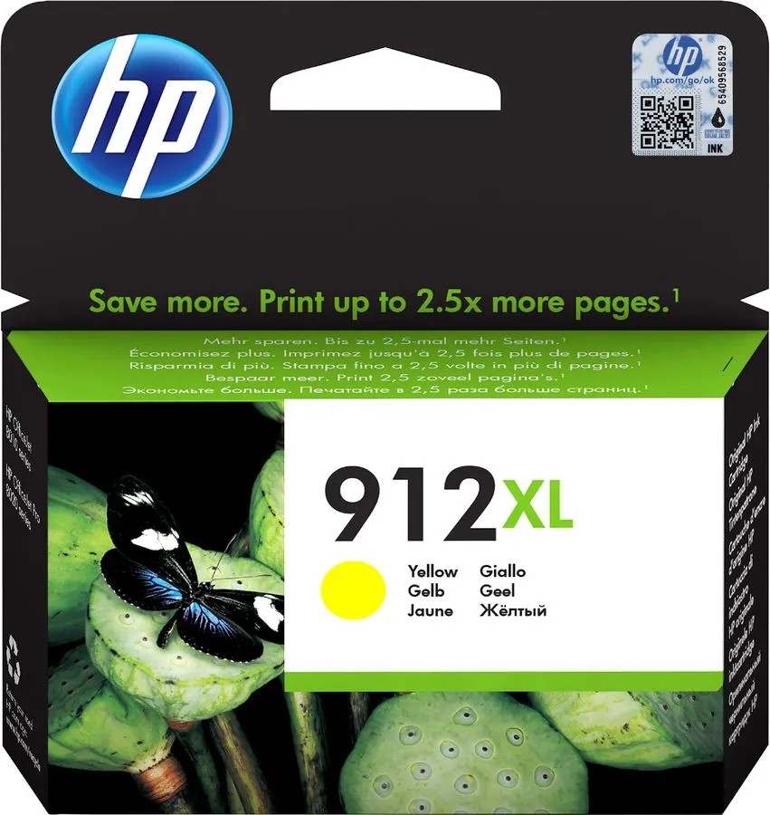 912XL (3YL83AE) Yellow Ink Cartridge; (for HP OfficeJet Pro  8010 series, 8012 Pro Aio, 8013 Pro Aio, 8014 Pro Aio, 8015 Pro Aio, 8020 Pro series, 8022 Pro Aio, 8023 Pro Aio, 8024 Pro Aio, 8025 Pro Aio) photo 2