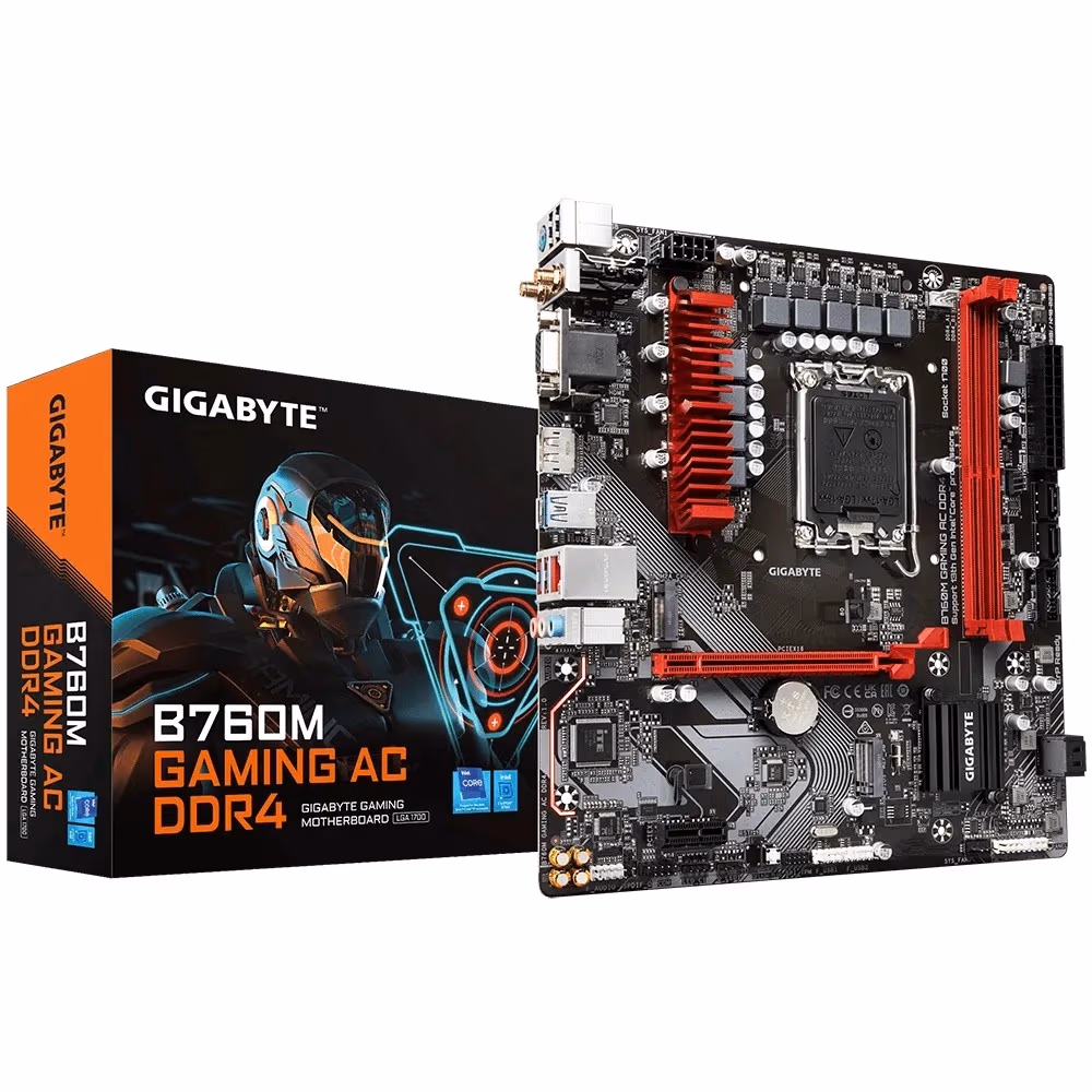 Материнская плата GIGABYTE B760M GAMING AC DDR4 / 1700 / B760 / DDR4 / mATX