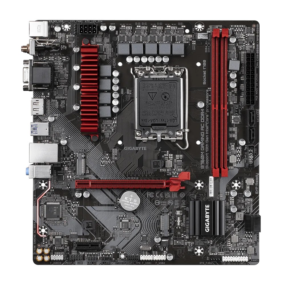 Placa de baza GIGABYTE B760M GAMING AC DDR4 / 1700 / B760 / DDR4 / mATX photo 2
