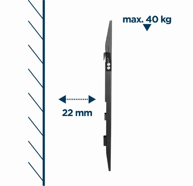 Настенное крепление для телевизора (фиксированное), 37”-70” Gembird ”WM-70F-02”, Back photo 5
