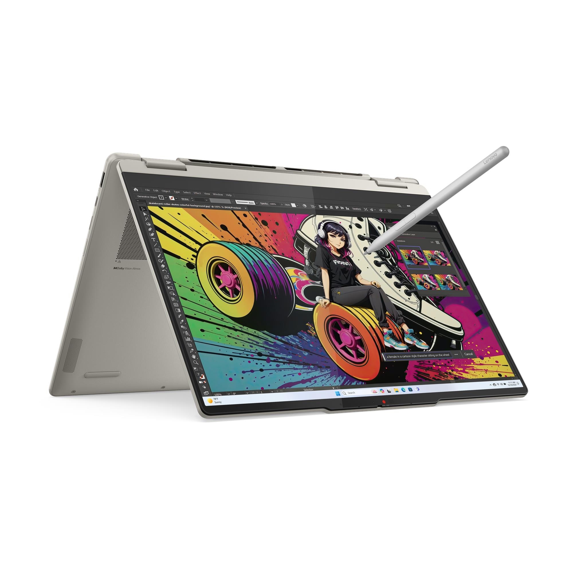 Laptop 14” Lenovo Yoga 7 2-in-1 14AKP10 / OLED / WUXGA /AMD Ryzen AI 5 340 / 16GB / 1TB SSD / Win11HE photo 2