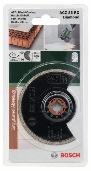 Сегментированный шлифовальный диск  Bosch 85mm, ACZ 85R, 2609256972 photo 2