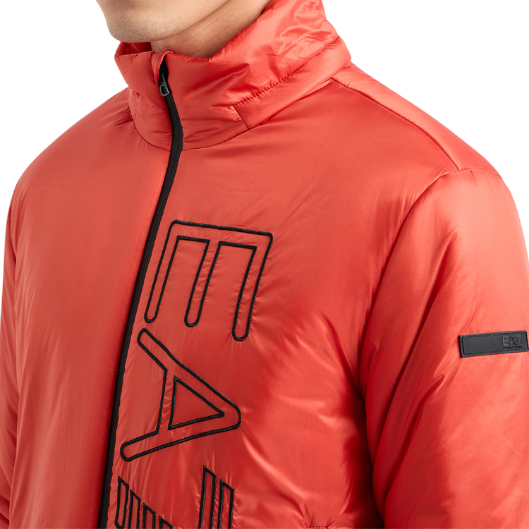 Geacă pt Barbati EA7 EMPORIO ARMANI TECHNICAL FABRIC PADDED JACKET WITH HOOD XS Portocaliu photo 2