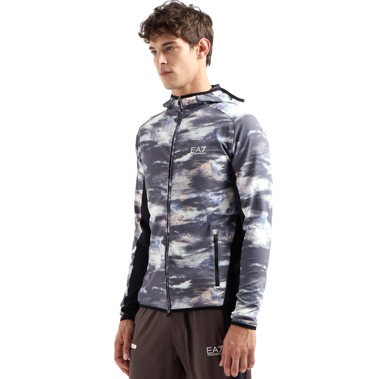 Мужская Ветровка EA7 EMPORIO ARMANI VIGOR7 M HOODIE FZ PL ST XXL Разноцветный photo 4