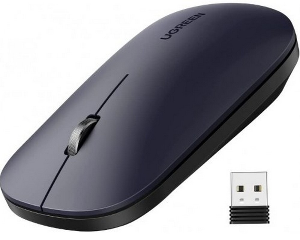 Mouse fara fir UGREEN Slim Silent Negru / Optic / Negru photo 2