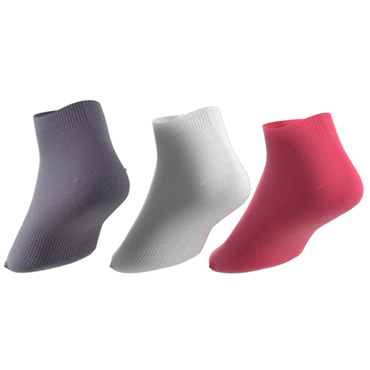 Носки Унисекс Adidas PER NO-SH T 3PP 31-34 Фиолетовый/Розовый/Белый photo 2