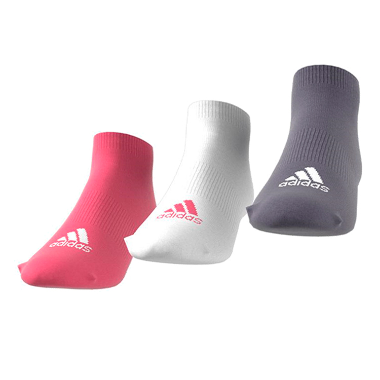 Носки Унисекс Adidas PER NO-SH T 3PP 31-34 Фиолетовый/Розовый/Белый photo 3