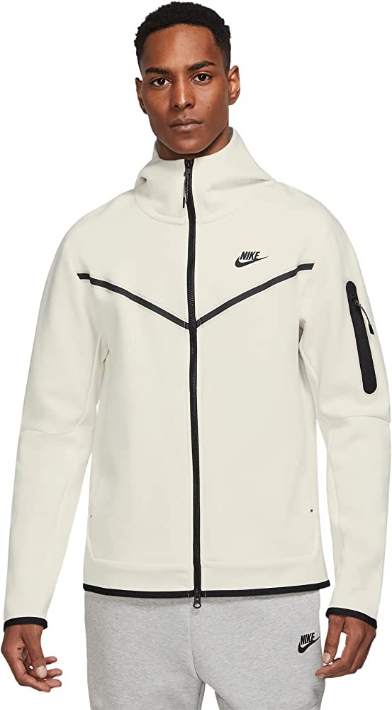 Hanorac pt bărbați Nike M NSW TCH FLC HOODIE FZ WR L Alb photo 3