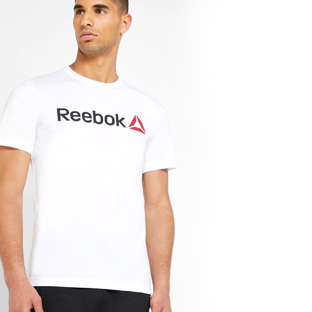 Tricou bărbătesc Reebok QQR-Linear S Alb photo 3