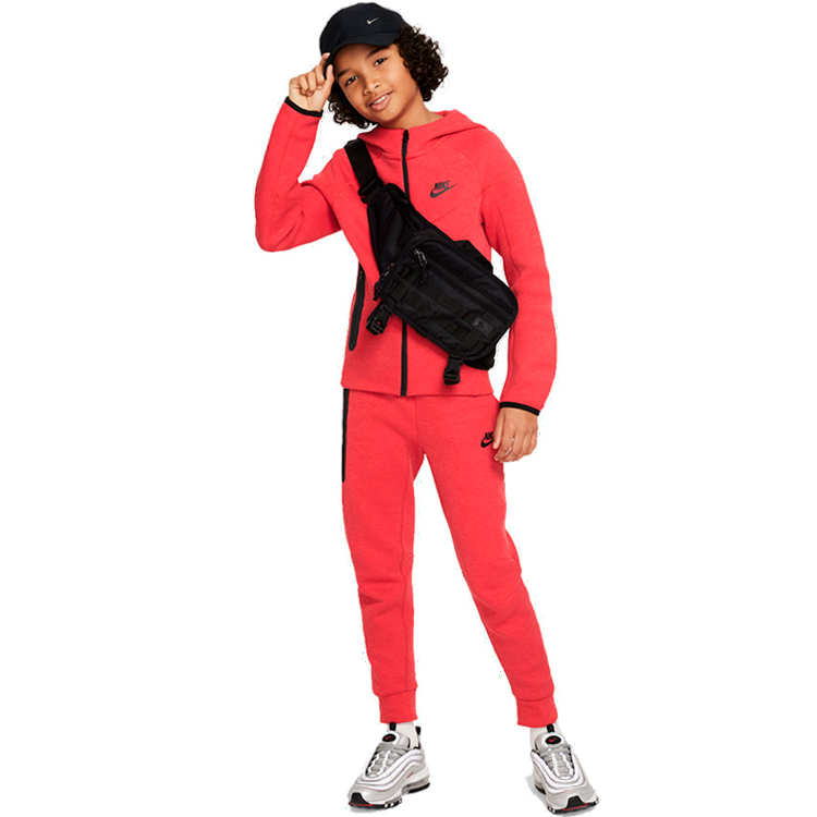 Pantaloni Nike B NSW TECH FLC PANT / Barbati / XL / Rosu photo 3