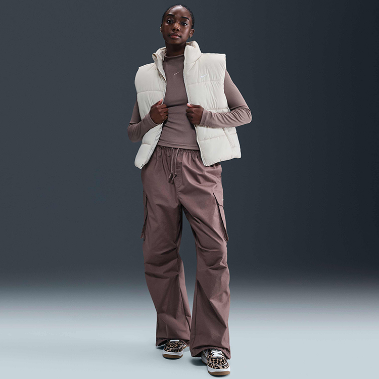 Vesta Nike W NSW TF SYNFL NK CLSC VEST M Bej Femei photo 7