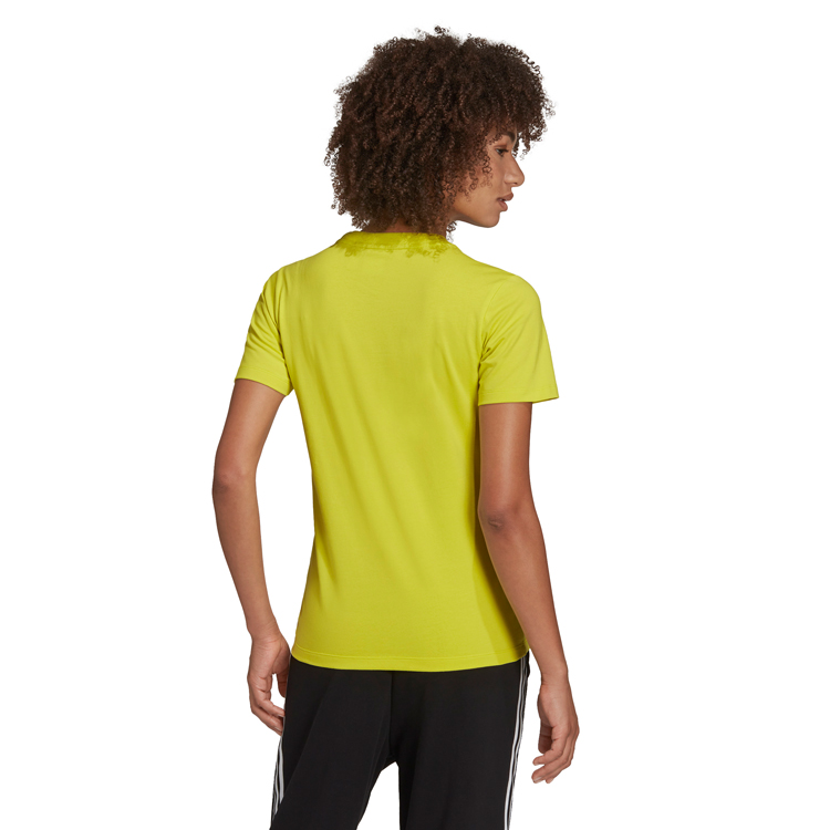 Tricou Adidas TREFOIL TEE    30 Galben Femei photo 4