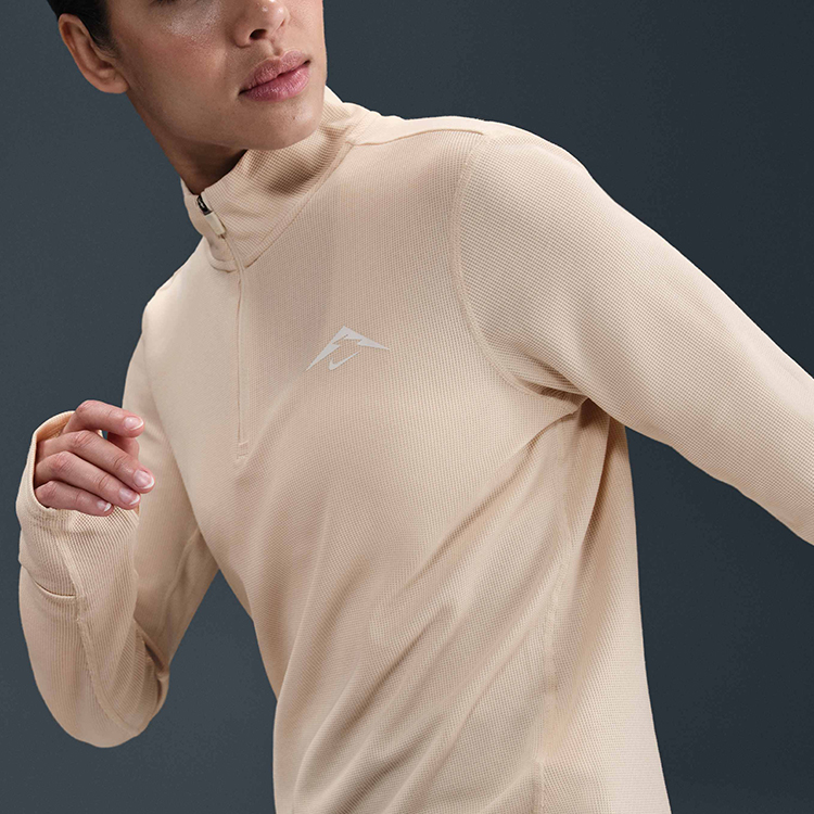 Толстовка Nike W NK TRAIL DF HZ MIDLAYER L Бежевый Женский photo 4